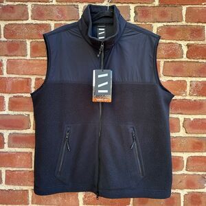 The Very Warm $125 Fleece vest - Black Mens medium NWT